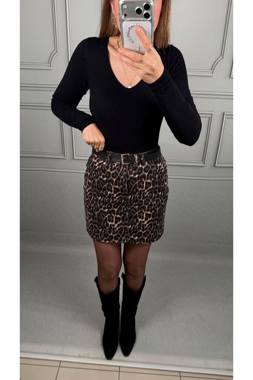 Leopar Mini Kot Etek