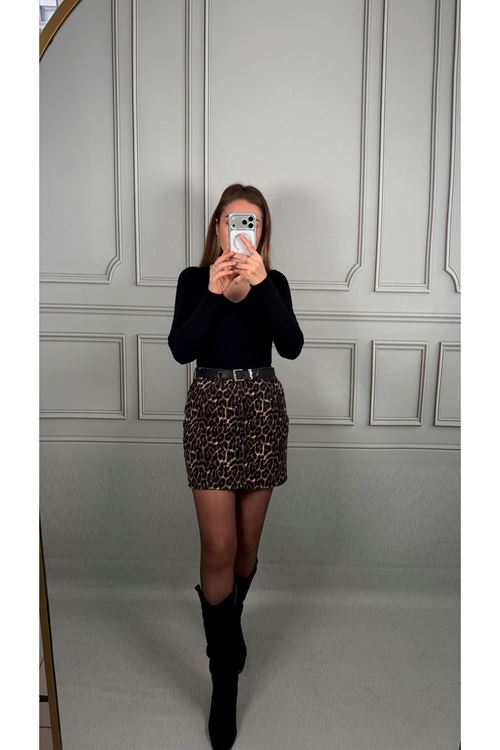 Leopar Mini Kot Etek