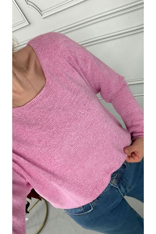 Pembe Merserize Triko