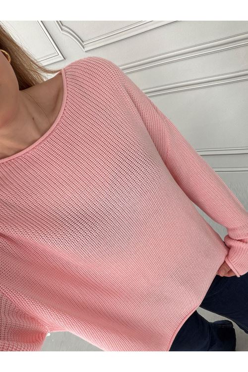 Pembe Selanik Merserize Triko