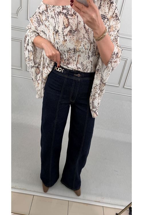 Zincir Detaylı Jean