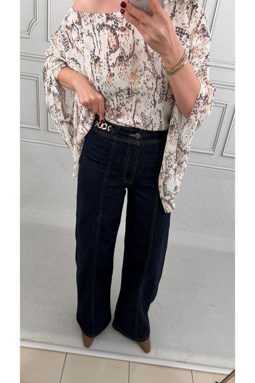 Zincir Detaylı Jean