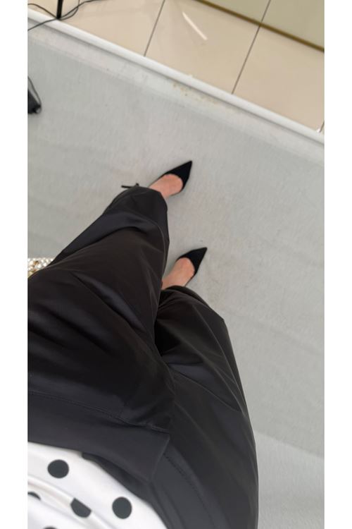 Siyah Saten Pantalon