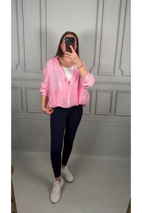 Pembe Organze Bomber