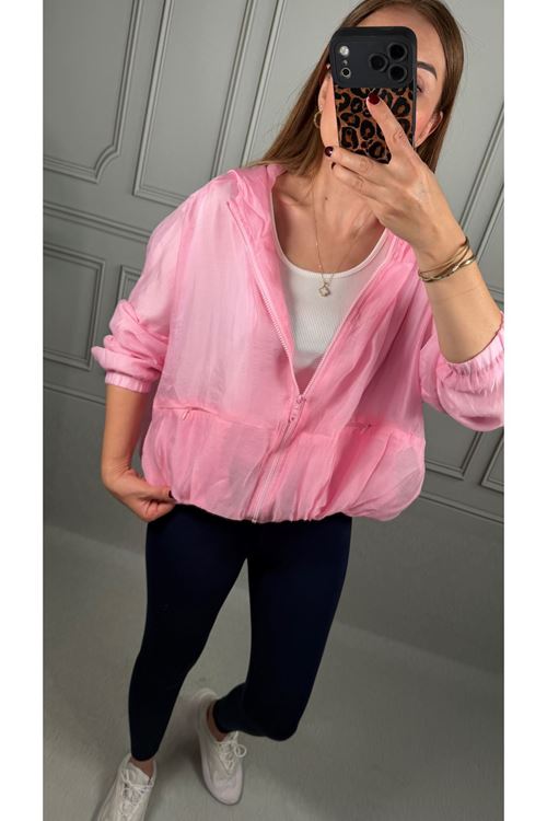 Pembe Organze Bomber