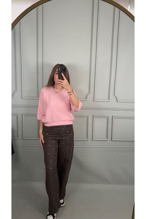 Pembe Yumoş Doku Triko
