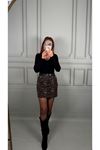 Leopar Mini Kot Etek