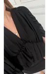 Siyah Tasarım Bluz